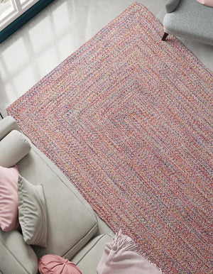 Multicolor 5' 3 x 8' Eco Verse Indoor Outdoor Washable Rectangle Rug