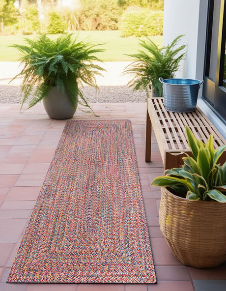 Washable Multicolor 2' x 6' 1 Eco Verse Indoor Outdoor Washable Runner Area Rug Easy to Clean Stain Resistant & Durable Weather Resistant for Patio, Deck, Terrace, Balcony, Porch 100% PET Polyester (Recycled Plastic Bottles) for Sale at Rug Engine