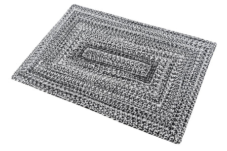 Washable Black and White 2' 2 x 3' 1 Eco Verse Indoor Outdoor Washable Rectangle Area Rug Easy to Clean Stain Resistant & Durable Weather Resistant for Patio, Deck, Terrace, Balcony, Porch 100% PET Polyester (Recycled Plastic Bottles) for Sale at Rug Engine