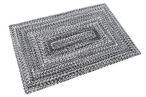 Washable Black and White 2' 2 x 3' 1 Eco Verse Indoor Outdoor Washable Rectangle Area Rug Easy to Clean Stain Resistant & Durable Weather Resistant for Patio, Deck, Terrace, Balcony, Porch 100% PET Polyester (Recycled Plastic Bottles) for Sale at Rug Engine