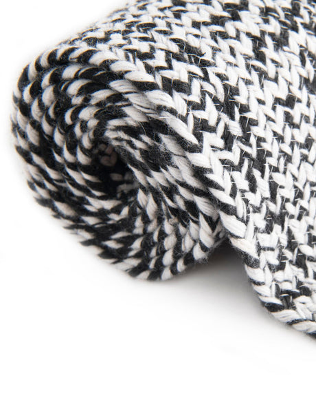 Washable Black and White 5' 3 x 5' 3 Eco Verse Indoor Outdoor Washable Round Area Rug Easy to Clean Stain Resistant & Durable Weather Resistant for Patio, Deck, Terrace, Balcony, Porch 100% PET Polyester (Recycled Plastic Bottles) for Sale at Rug Engine