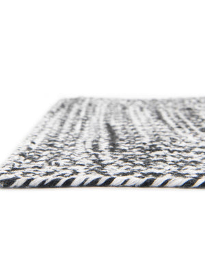 Washable Black and White 2' 2 x 3' 1 Eco Verse Indoor Outdoor Washable Rectangle Area Rug Easy to Clean Stain Resistant & Durable Weather Resistant for Patio, Deck, Terrace, Balcony, Porch 100% PET Polyester (Recycled Plastic Bottles) for Sale at Rug Engine