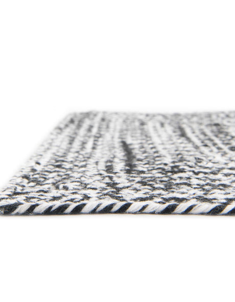 Washable Black and White 2' 2 x 3' 1 Eco Verse Indoor Outdoor Washable Rectangle Area Rug Easy to Clean Stain Resistant & Durable Weather Resistant for Patio, Deck, Terrace, Balcony, Porch 100% PET Polyester (Recycled Plastic Bottles) for Sale at Rug Engine