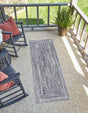 Washable Black and White 2' x 4' 1 Eco Verse Indoor Outdoor Washable Runner Area Rug Easy to Clean Stain Resistant & Durable Weather Resistant for Patio, Deck, Terrace, Balcony, Porch 100% PET Polyester (Recycled Plastic Bottles) for Sale at Rug Engine
