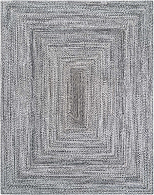 Washable Black and White 7' 10 x 10' Eco Verse Indoor Outdoor Washable Rectangle Area Rug Easy to Clean Stain Resistant & Durable Weather Resistant for Patio, Deck, Terrace, Balcony, Porch 100% PET Polyester (Recycled Plastic Bottles) for Sale at Rug Engine
