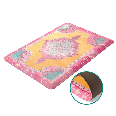 Anti-Fatigue Light Pink 2' x 3' Comfort Standing Mat  for Kitchen, Bath, Laundry Room, Office Colorful PVC Durable Non-Slip Water Resistant Spill Proof Rug Thick Rubber for Sale at Rug Engine