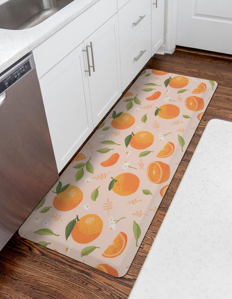 Anti-Fatigue Light Pink 2' x 5' Comfort Standing Mat Runner Area Rug for Kitchen, Bath, Laundry Room, Office Colorful PVC Durable Non-Slip Water Resistant Spill Proof Rug Thick Rubber for Sale at Rug Engine