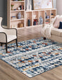 Multicolor 8' x 8' Morocco Square Rug