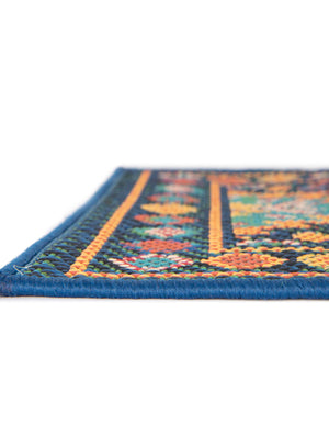 Navy Blue 5' 3 x 8' Baja Outdoor Rectangle Area Rug Weather Resistant for Patio, Deck, Terrace, Balcony, Porch 100% Polypropylene Modern Outside Decor for Sale at Rug Engine