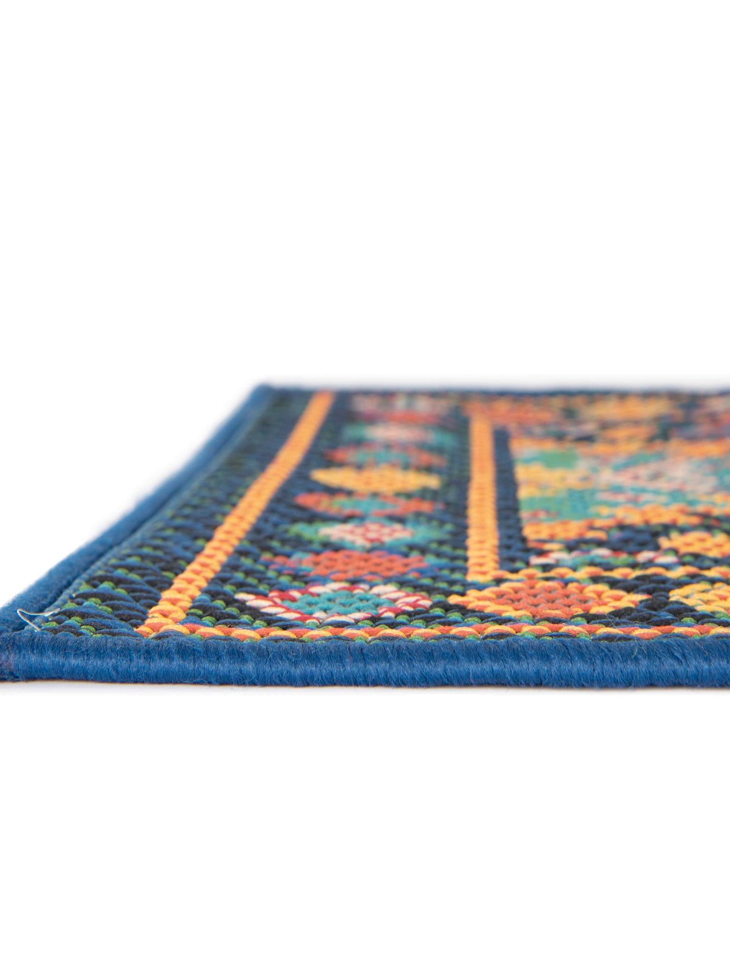 Navy Blue 2' x 5' 1 Baja Outdoor Runner Area Rug Weather Resistant for Patio, Deck, Terrace, Balcony, Porch 100% Polypropylene Modern Outside Decor for Sale at Rug Engine