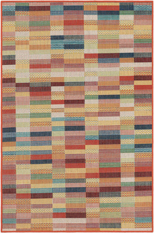Multicolor 4' 1 x 6' 1 Baja Outdoor Rectangle Rug