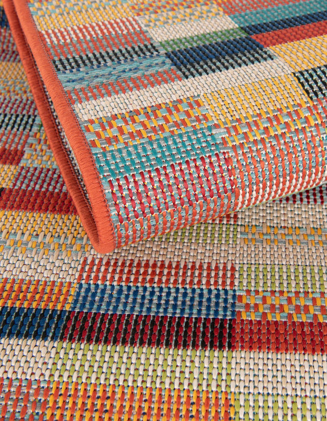 Multicolor 4' 1 x 6' 1 Baja Outdoor Rectangle Rug