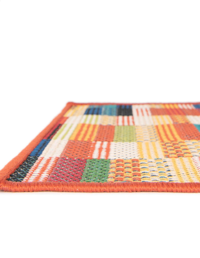 Multicolor 4' 1 x 6' 1 Baja Outdoor Rectangle Rug