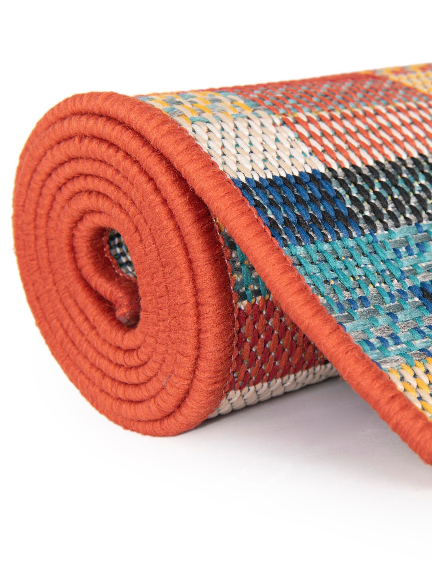 Multicolor 7' 10 x 10' Baja Outdoor Rectangle Area Rug Weather Resistant for Patio, Deck, Terrace, Balcony, Porch 100% Polypropylene Modern Outside Decor for Sale at Rug Engine