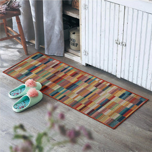 Multicolor 2' x 6' 1 Baja Outdoor Runner Area Rug Weather Resistant for Patio, Deck, Terrace, Balcony, Porch 100% Polypropylene Modern Outside Decor for Sale at Rug Engine