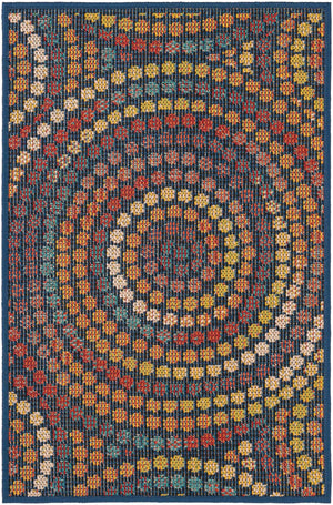 Multicolor 2' x 3' 1 Baja Outdoor Rectangle Area Rug Weather Resistant for Patio, Deck, Terrace, Balcony, Porch 100% Polypropylene Modern Outside Decor for Sale at Rug Engine