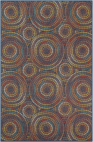 Multicolor 6' 1 x 9' Baja Outdoor Rectangle Area Rug Weather Resistant for Patio, Deck, Terrace, Balcony, Porch 100% Polypropylene Modern Outside Decor for Sale at Rug Engine