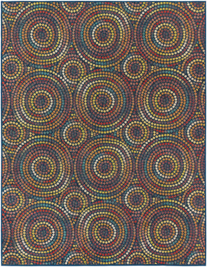Multicolor 7' 10 x 10' Baja Outdoor Rectangle Area Rug Weather Resistant for Patio, Deck, Terrace, Balcony, Porch 100% Polypropylene Modern Outside Decor for Sale at Rug Engine