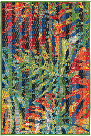 Multicolor 2' x 3' 1 Baja Outdoor Rectangle Area Rug Weather Resistant for Patio, Deck, Terrace, Balcony, Porch 100% Polypropylene Modern Outside Decor for Sale at Rug Engine