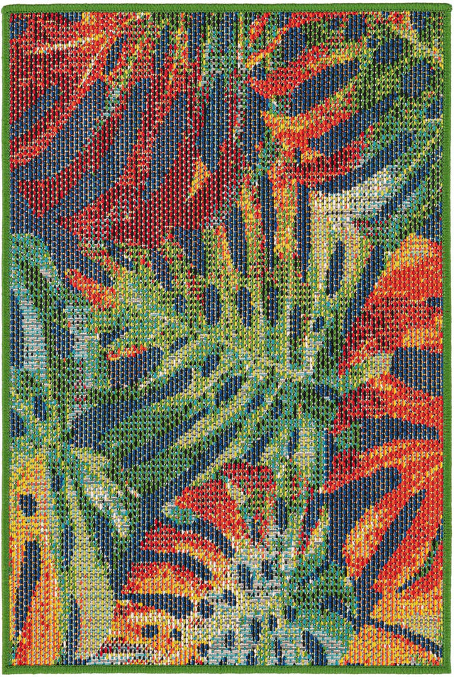 Multicolor 2' x 3' 1 Baja Outdoor Rectangle Area Rug Weather Resistant for Patio, Deck, Terrace, Balcony, Porch 100% Polypropylene Modern Outside Decor for Sale at Rug Engine