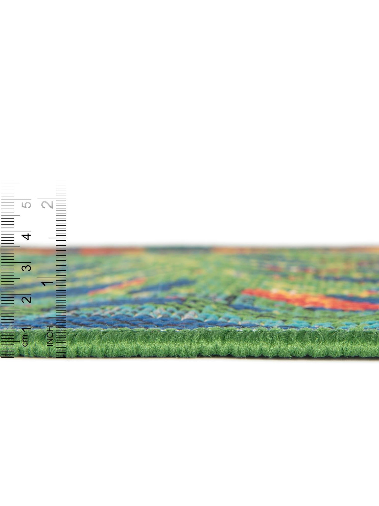 Multicolor 4' 1 x 6' 1 Baja Outdoor Rectangle Area Rug Weather Resistant for Patio, Deck, Terrace, Balcony, Porch 100% Polypropylene Modern Outside Decor for Sale at Rug Engine