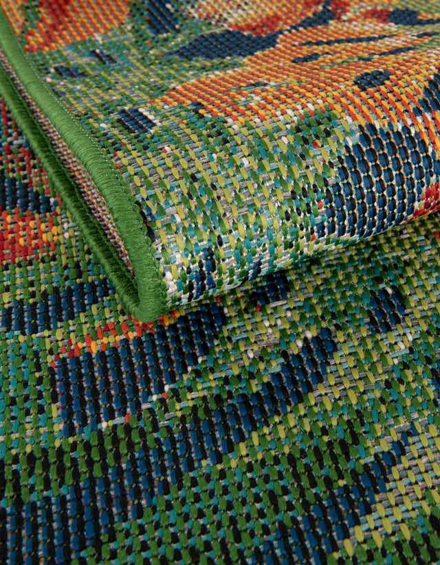 Multicolor 6' 1 x 9' Baja Outdoor Rectangle Rug