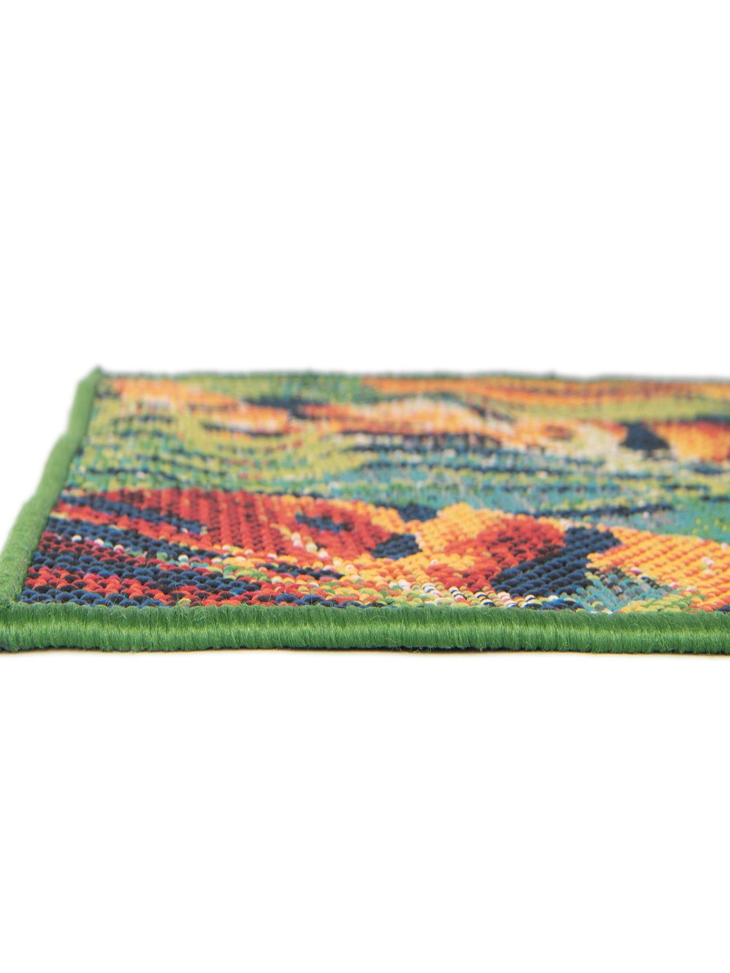 Multicolor 4' 1 x 6' 1 Baja Outdoor Rectangle Area Rug Weather Resistant for Patio, Deck, Terrace, Balcony, Porch 100% Polypropylene Modern Outside Decor for Sale at Rug Engine