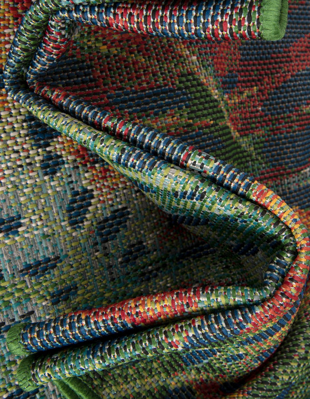 Multicolor 6' 1 x 9' Baja Outdoor Rectangle Rug