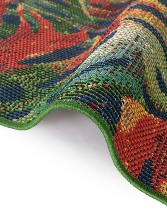 Multicolor 6' 1 x 9' Baja Outdoor Rectangle Rug