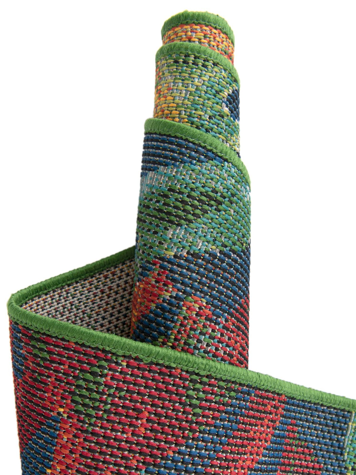 Multicolor 9' x 12' Baja Outdoor Rectangle Area Rug Weather Resistant for Patio, Deck, Terrace, Balcony, Porch 100% Polypropylene Modern Outside Decor for Sale at Rug Engine