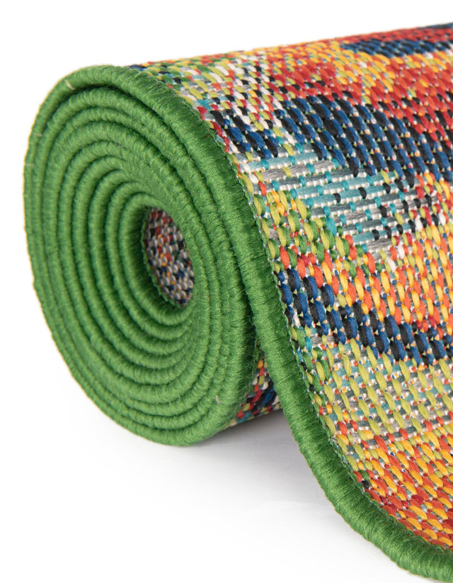 Multicolor 6' 1 x 9' Baja Outdoor Rectangle Rug