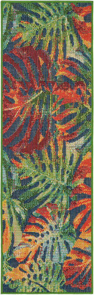 Multicolor 2' x 6' 1 Baja Outdoor Runner Area Rug Weather Resistant for Patio, Deck, Terrace, Balcony, Porch 100% Polypropylene Modern Outside Decor for Sale at Rug Engine