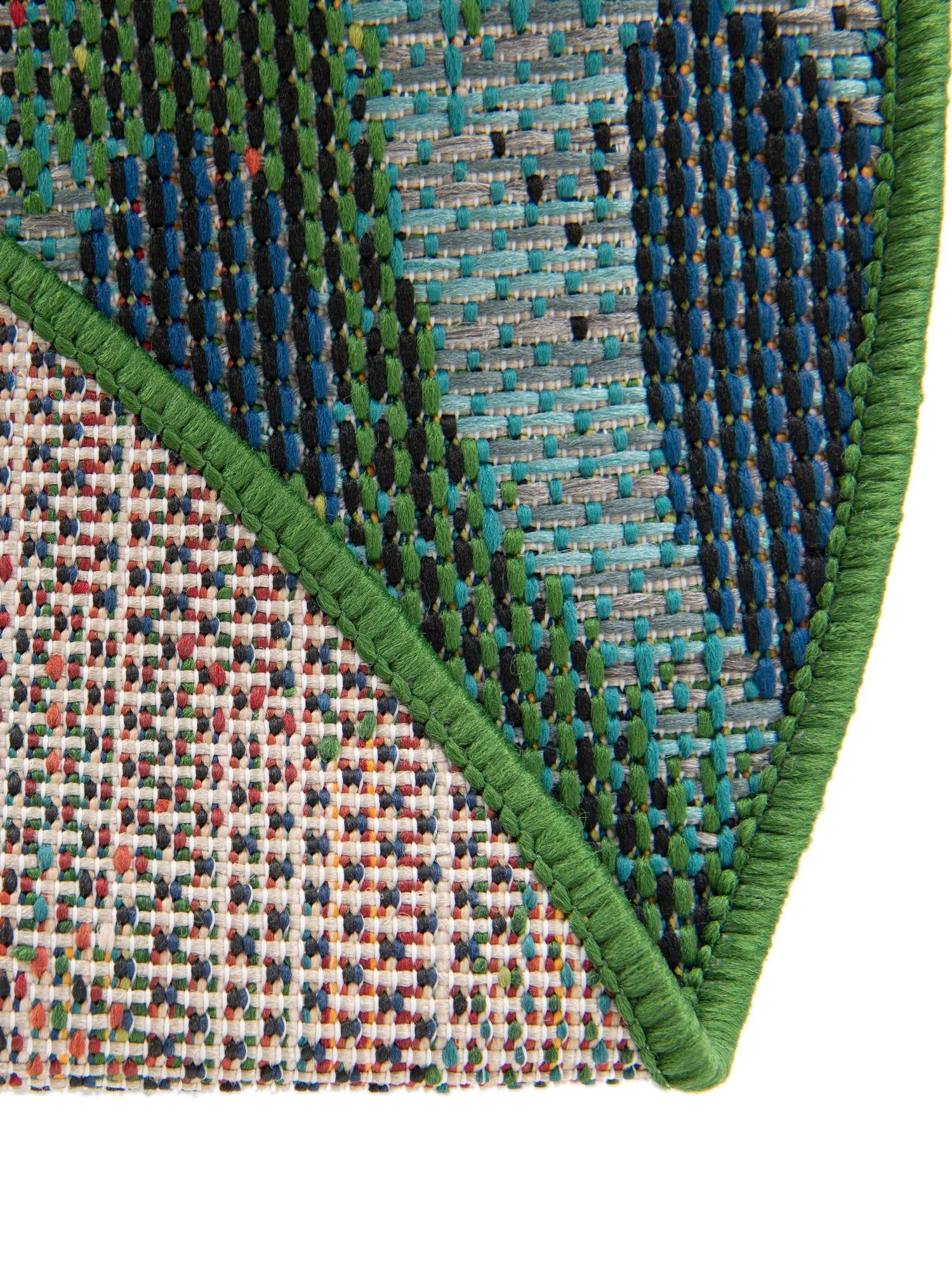 Multicolor 10' x 10' Baja Outdoor Round Area Rug Weather Resistant for Patio, Deck, Terrace, Balcony, Porch 100% Polypropylene Modern Outside Decor for Sale at Rug Engine