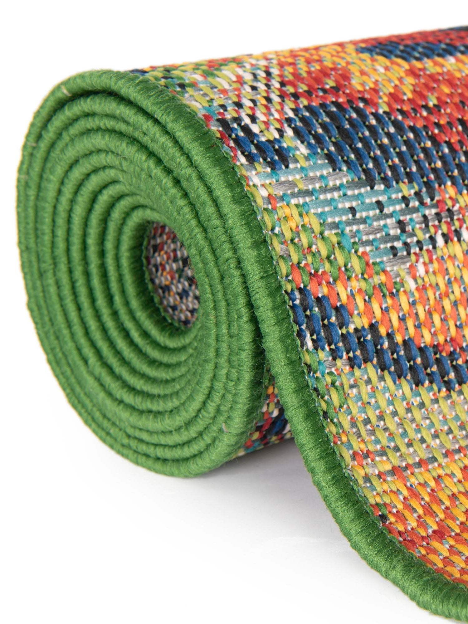 Multicolor 10' x 10' Baja Outdoor Round Area Rug Weather Resistant for Patio, Deck, Terrace, Balcony, Porch 100% Polypropylene Modern Outside Decor for Sale at Rug Engine