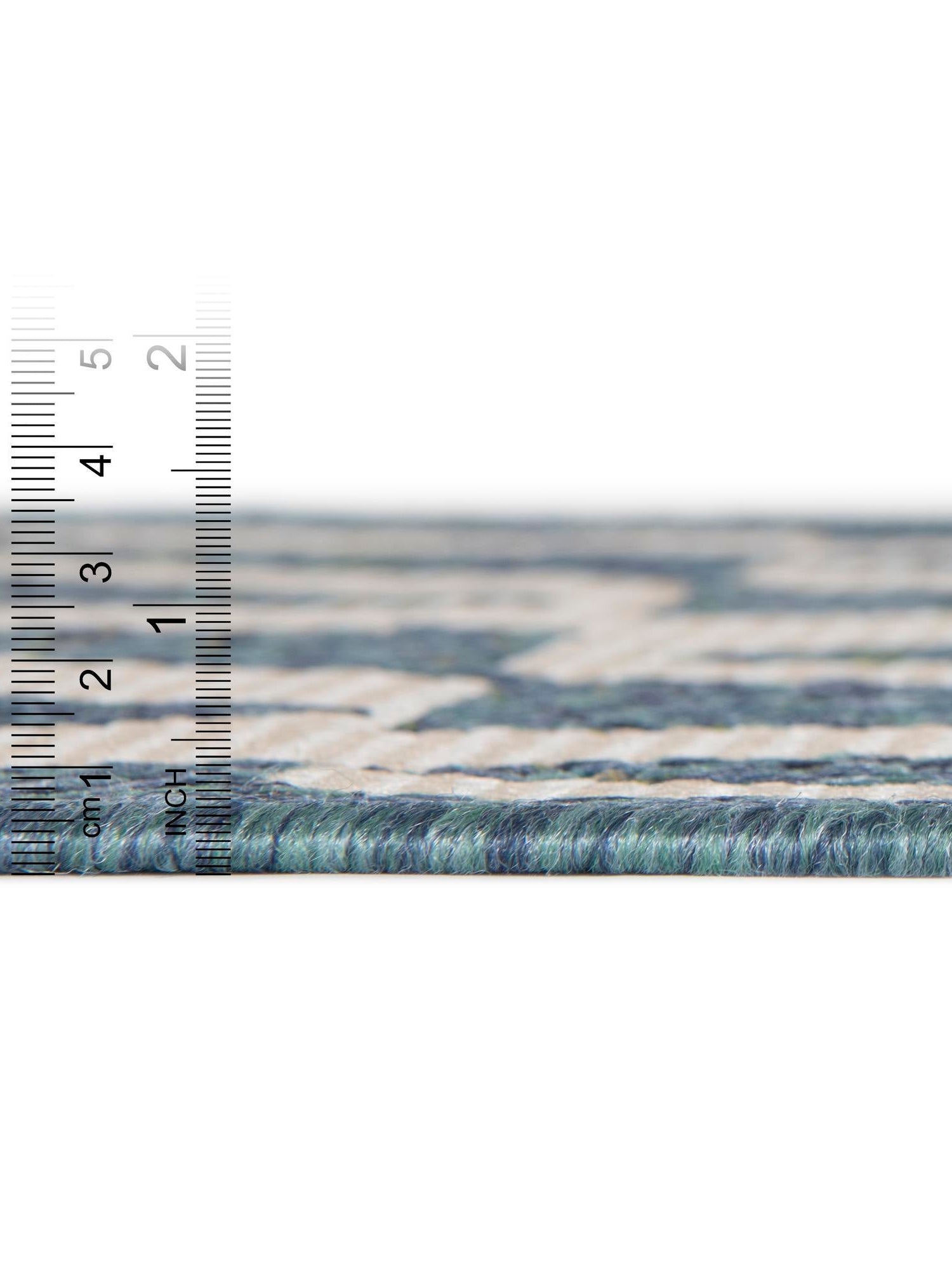 Blue 2' x 5' 1 Baja Outdoor Runner Area Rug Weather Resistant for Patio, Deck, Terrace, Balcony, Porch 100% Polypropylene Modern Outside Decor for Sale at Rug Engine