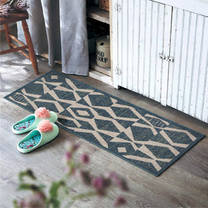 Blue 2' 7 x 12' Baja Outdoor Runner Area Rug Weather Resistant for Patio, Deck, Terrace, Balcony, Porch 100% Polypropylene Modern Outside Decor for Sale at Rug Engine
