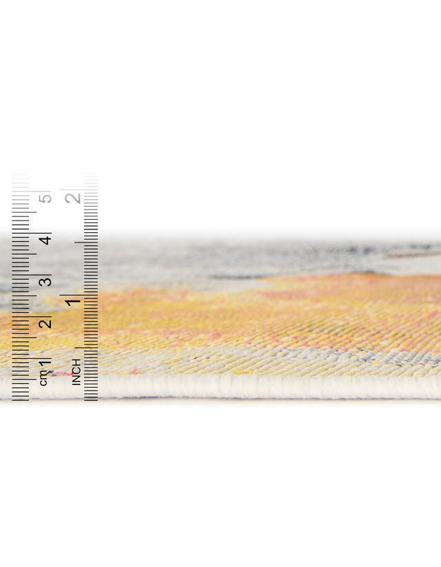 Multicolor 2' x 6' 1 Outdoor Modern Runner Area Rug Weather Resistant for Patio, Deck, Terrace, Balcony, Porch 100% Polypropylene Modern Outside Carpet for Sale at Rug Engine