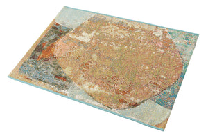 Multicolor 2' x 3' 1 Outdoor Modern Rectangle Area Rug Weather Resistant for Patio, Deck, Terrace, Balcony, Porch 100% Polypropylene Modern Outside Carpet for Sale at Rug Engine
