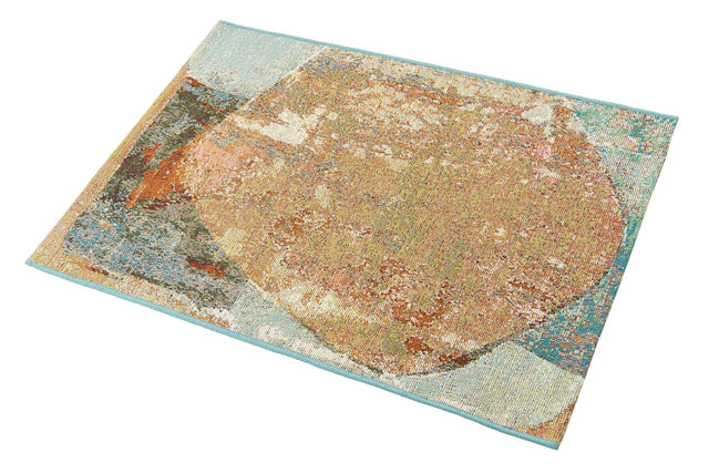 Multicolor 2' x 3' 1 Outdoor Modern Rectangle Area Rug Weather Resistant for Patio, Deck, Terrace, Balcony, Porch 100% Polypropylene Modern Outside Carpet for Sale at Rug Engine