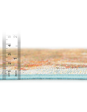Multicolor 9' x 12' Outdoor Modern Rectangle Area Rug Weather Resistant for Patio, Deck, Terrace, Balcony, Porch 100% Polypropylene Modern Outside Carpet for Sale at Rug Engine