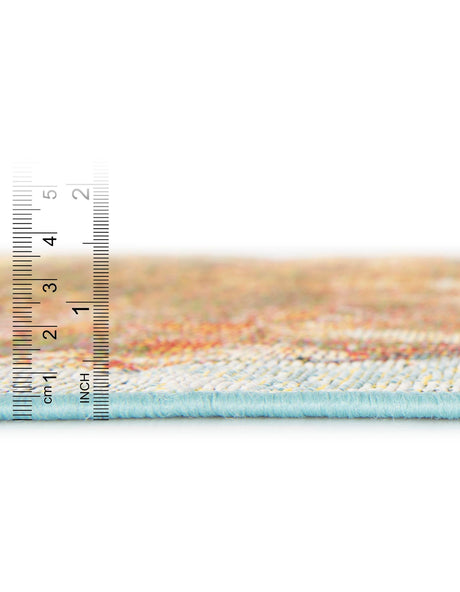 Multicolor 9' x 12' Outdoor Modern Rectangle Area Rug Weather Resistant for Patio, Deck, Terrace, Balcony, Porch 100% Polypropylene Modern Outside Carpet for Sale at Rug Engine