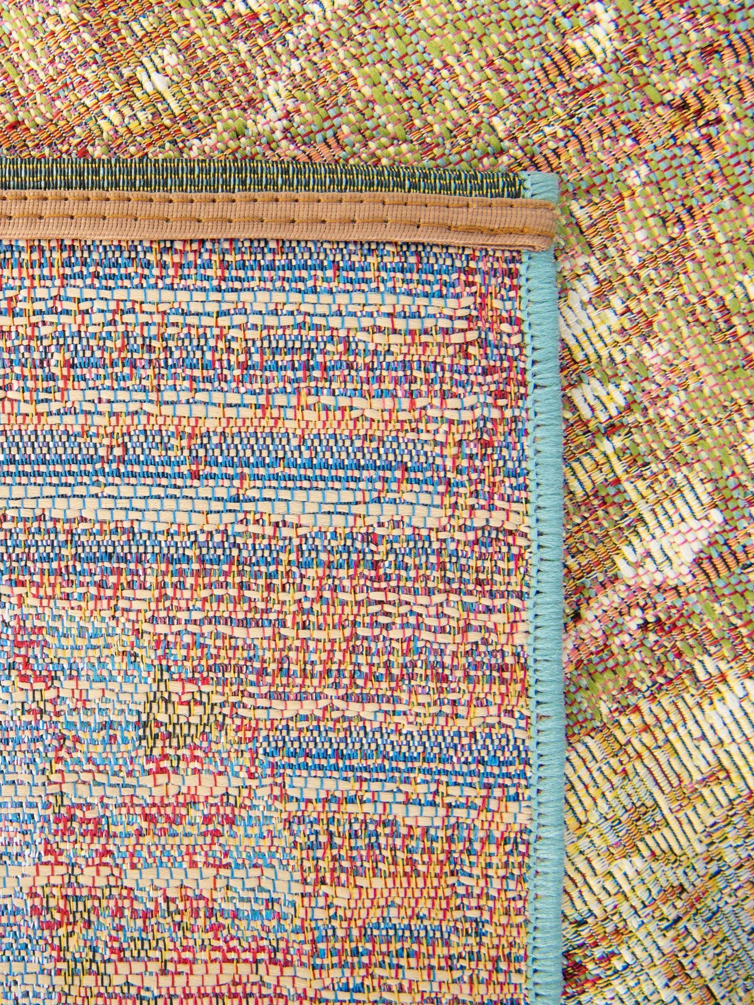 Multicolor 2' x 3' 1 Outdoor Modern Rectangle Area Rug Weather Resistant for Patio, Deck, Terrace, Balcony, Porch 100% Polypropylene Modern Outside Carpet for Sale at Rug Engine