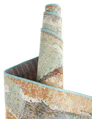 Multicolor 2' x 3' 1 Outdoor Modern Rectangle Area Rug Weather Resistant for Patio, Deck, Terrace, Balcony, Porch 100% Polypropylene Modern Outside Carpet for Sale at Rug Engine