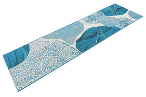 Multicolor 2' x 5' 1 Outdoor Modern Runner Area Rug Weather Resistant for Patio, Deck, Terrace, Balcony, Porch 100% Polypropylene Modern Outside Carpet for Sale at Rug Engine