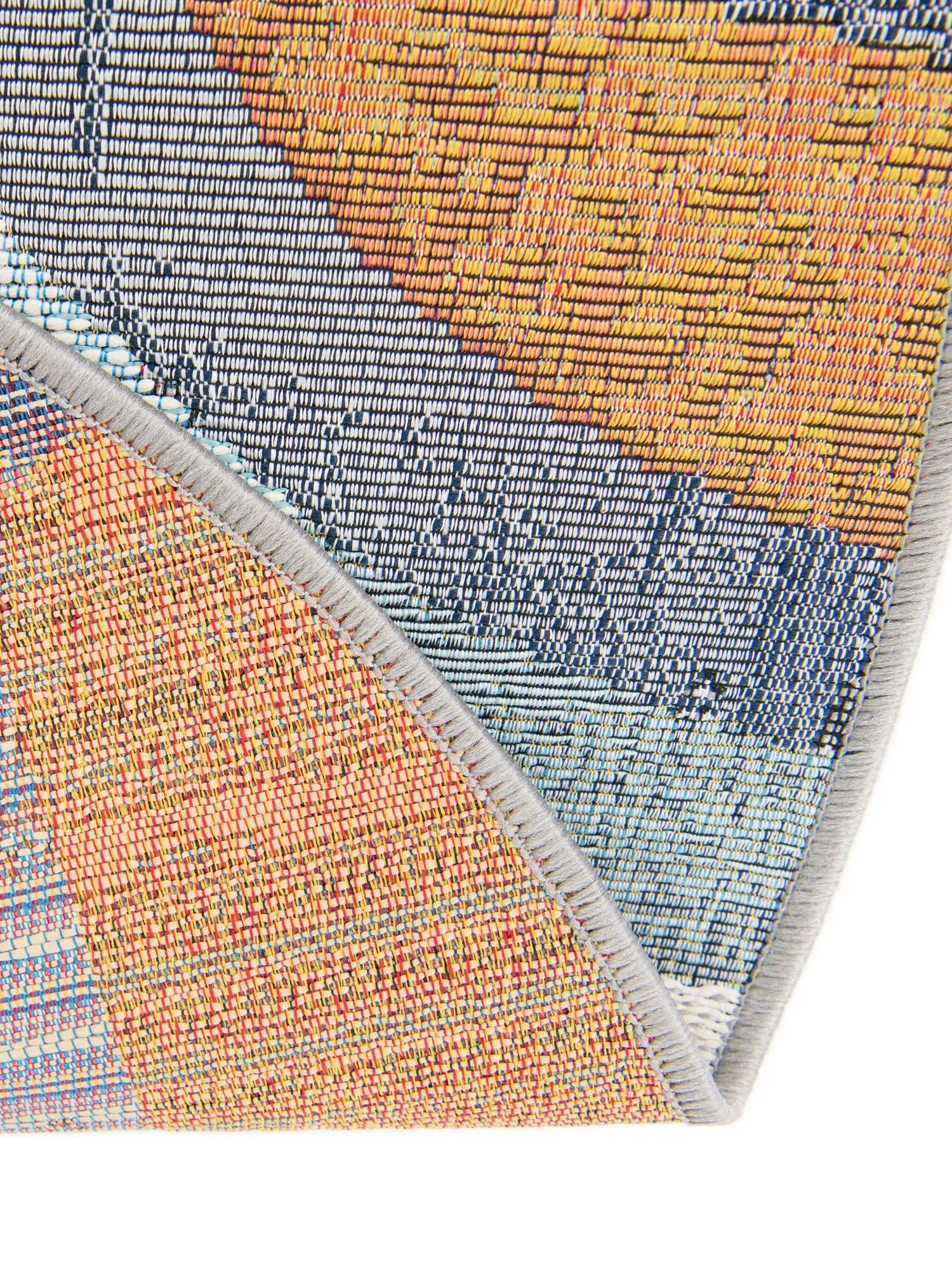 Multicolor 10' x 10' Outdoor Modern Round Area Rug Weather Resistant for Patio, Deck, Terrace, Balcony, Porch 100% Polypropylene Modern Outside Carpet for Sale at Rug Engine
