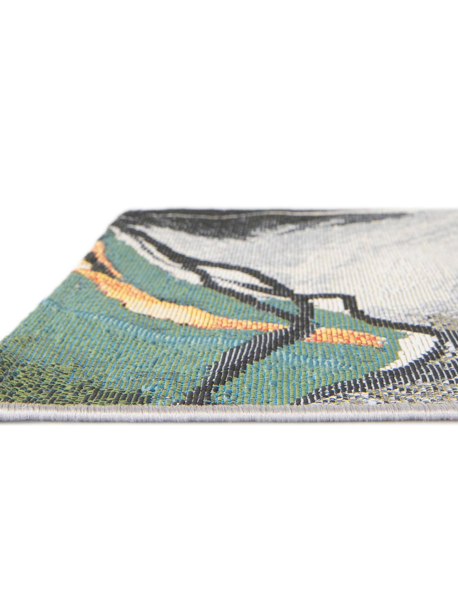 Multicolor 7' 10 x 7' 10 Outdoor Modern Square Area Rug Weather Resistant for Patio, Deck, Terrace, Balcony, Porch 100% Polypropylene Modern Outside Carpet for Sale at Rug Engine