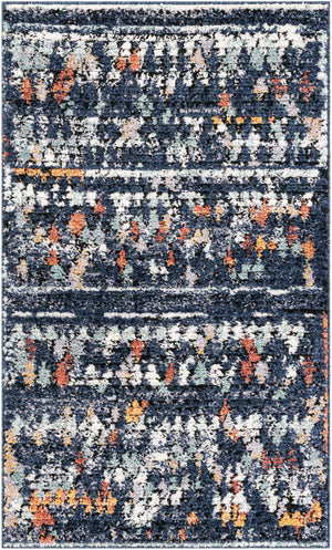 Navy Blue 3' 3 x 5' 3 Morocco Rectangle Rug