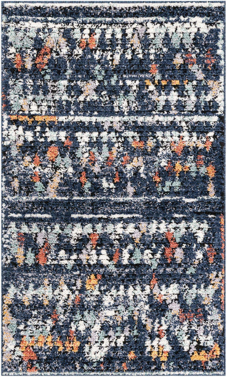 Navy Blue 3' 3 x 5' 3 Morocco Rectangle Rug