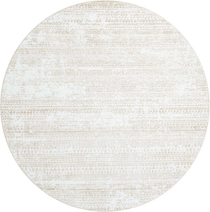 Snow White 10' x 10' Hermitage Round Area Rug 55% Polypropylene & 45% Polyester Easy Clean Stain-Resistant Carpet for Living, Office, Dorm Rooms for Sale at Rug Engine
