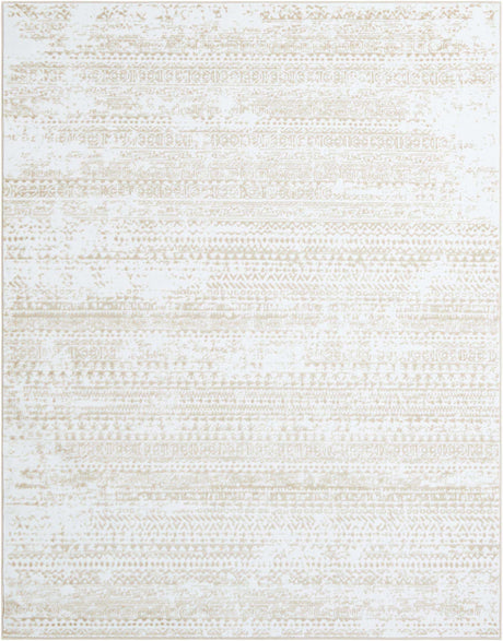 Snow White 7' 10 x 10' Hermitage Rectangle Area Rug 55% Polypropylene & 45% Polyester Easy Clean Stain-Resistant Carpet for Living, Office, Dorm Rooms for Sale at Rug Engine